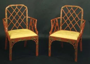 Due poltrone cinesi Chippendale, c.1760
